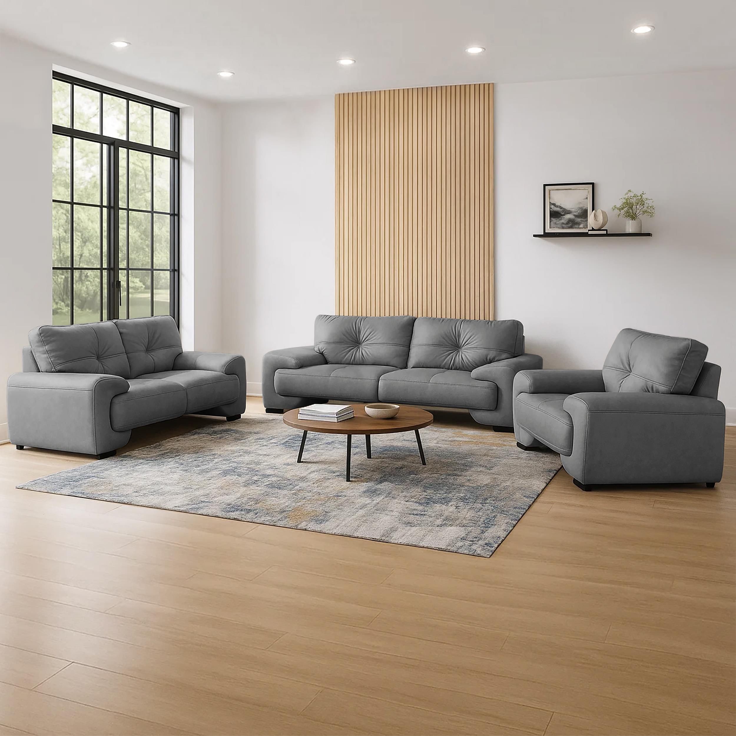 Klassisches Set aus Kunstleder 3+2+1 OMEGA Katla 25