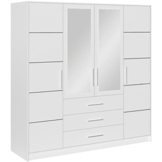 Drehtürenschrank mit Spiegel BALID D4 200 cm