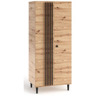 Drehtürenschrank mit Lamellen L10 80 cm