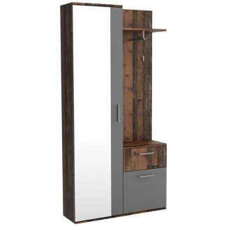 Garderobenschrank mit Spiegel JUSTIN