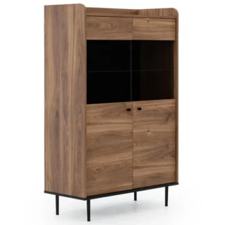 Vitrine mit 2 Türen 90 cm VASILIA