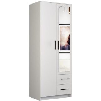 Drehtürenschrank mit Spiegel ROMA 80 cm