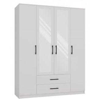 Drehtürenschrank mit Spiegel NOAH 160 cm