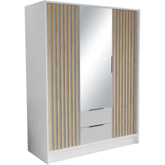 Drehtürenschrank mit Lamellen NORI