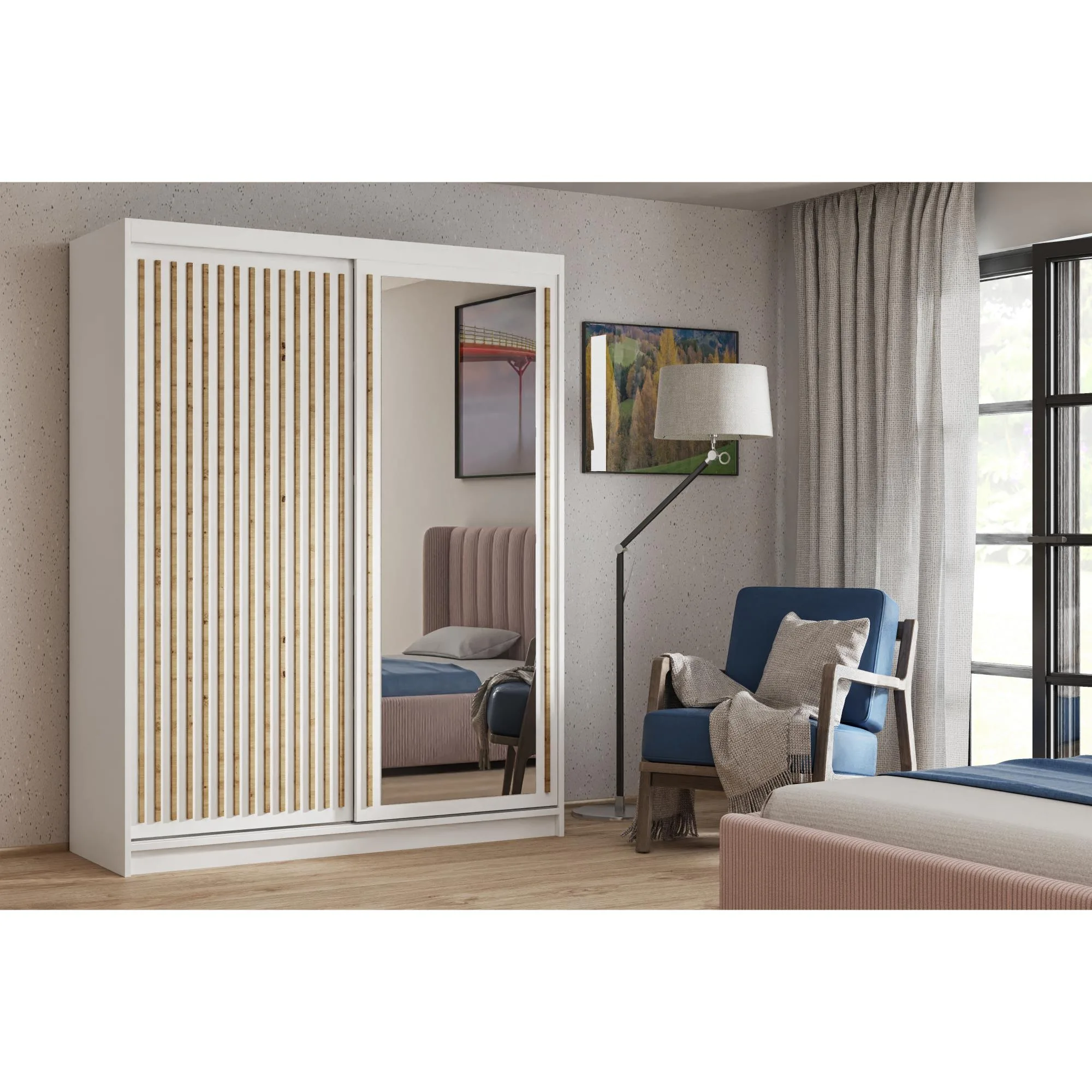 Kleiderschrank DONATELLO 160 Cm, Weiss