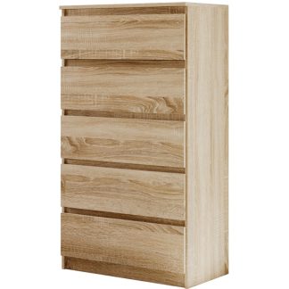 Kommode mit fünf Schubladen LINDA