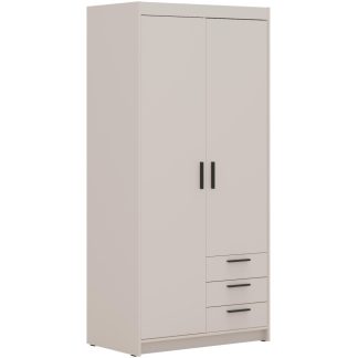 Drehtürenschrank mit Schubladen ELENA 2-Türig 90 cm