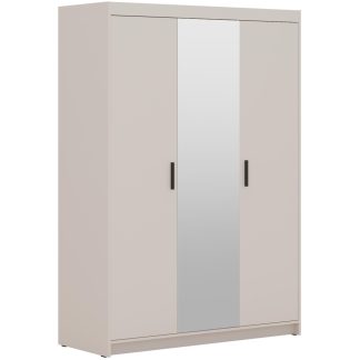 Drehtürenschrank mit Spiegel ELENA 3-Türig 130 cm
