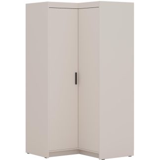 Eckdrehtürenschrank mit Spiegel ELENA 2-Türig 95 cm