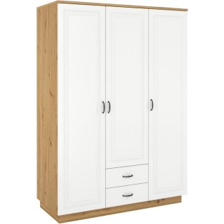 Drehtürenschrank mit Schubladen FLAWIA 180 cm