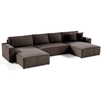Ecksofa mit Schlaffunktion PARYS U braun