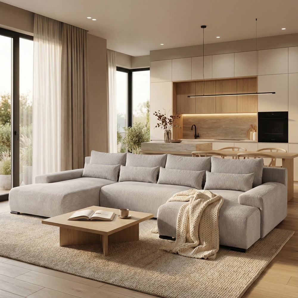 Ecksofa mit Schlaffunktion BENNY U Poso 2