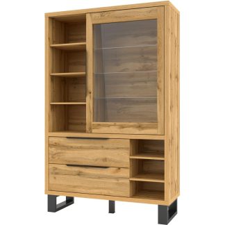 Vitrine mit zwei Schubladen HALLE