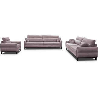 Polsterset BELWEDER Sofas+Sessel rosa