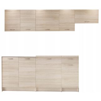 Küchenmöbel-Set MELANIA 180/240 cm eiche Sonoma