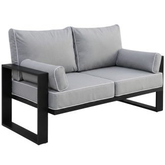 Gartensofa 2-Sitzer VERDINO mit Metallrahmen