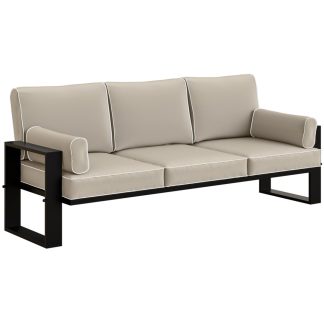 Gartensofa 3-Sitzer VERDINO mit Metallrahmen