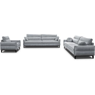 Polsterset BELWEDER Sofas+Sessel grau