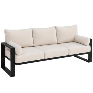 Gartensofa 3-Sitzer VERDINO mit Metallrahmen