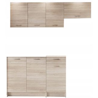 Küchenmöbel-Set MELANIA 120/180 cm eiche Sonoma