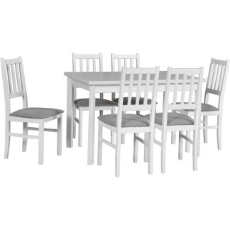 Set Tisch und Stühle BOSS weiß