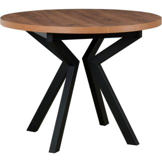Klapptisch aus Holz IKON VIII 100-180 cm schwarz+walnuss