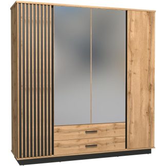 Drehtürenschrank mit Spiegel II LAMELO