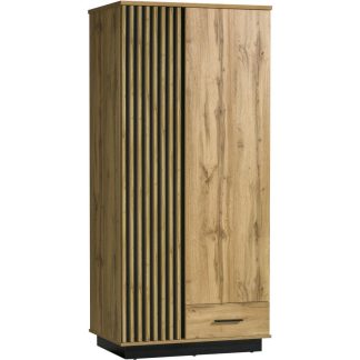 Drehtürenschrank mit Lamellen LAMELO