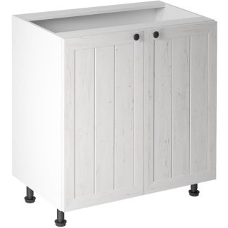 Küchenunterschrank mit zwei Türen PROVENCE 80 cm weiß