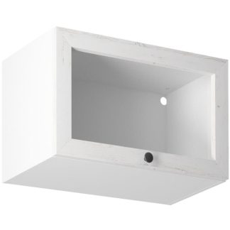 Küchenoberschrank-Vitrine mit einer Tür PROVENCE 60 cm weiß