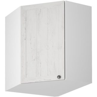 Kücheneckoberschrank mit einer Tür PROVENCE 60 cm weiß