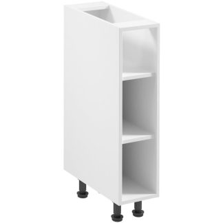 Offener Küchenunterschrank mit Regalen ASTOR 20 cm weiß