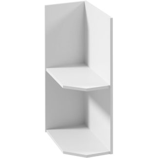 Offener Kücheneckschrank mit Regalen ASTOR 25 cm weiß