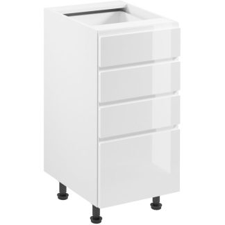 Küchenunterschrank mit vier Schubladen ASTOR 40 cm weiß