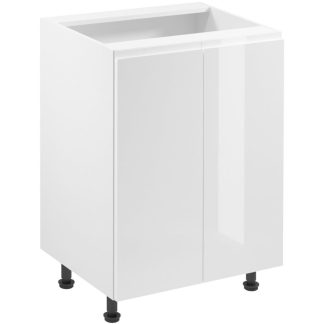 Küchenunterschrank mit zwei Türen ASTOR 60 cm weiß