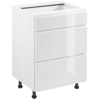 Küchenunterschrank mit drei Schubladen ASTOR 60 cm weiß