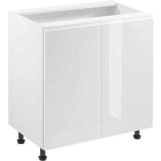 Küchenunterschrank mit zwei Türen ASTOR 80 cm weiß