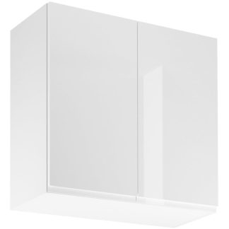 Küchenoberschrank mit zwei Türen ASTOR 80 cm weiß