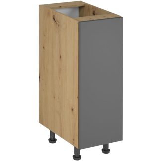 Küchenunterschrank mit einer Tür LAUREN 30 cm grau