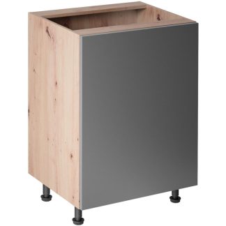 Küchenunterschrank mit einer Tür LAUREN 60 cm grau