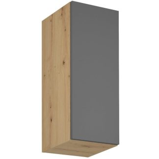 Küchenoberschrank mit einer Tür LAUREN 30 cm grau