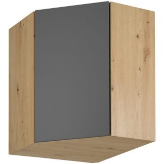 Kücheneckschrank mit einer Tür LAUREN 60 cm grau