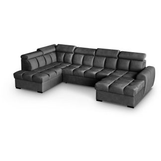 Ecksofa mit Schlaffunktion GOMEZ U schwarz links