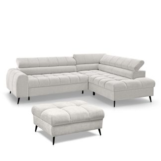 Ecksofa mit Schlaffunktion mit Hocker VINNI L