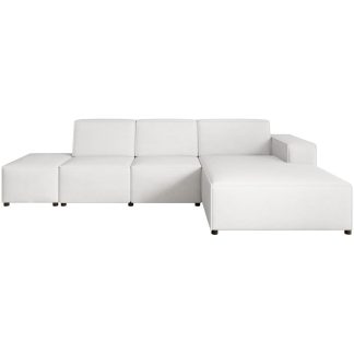 Ecksofa ohne Schlaffunktion mit Hocker PEDRO L