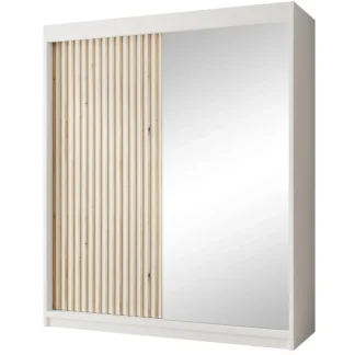 Schiebetürenschrank mit Spiegel VOID weiß