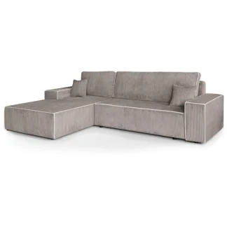 Ecksofa mit Schlaffunktion ERNI cappuccino links