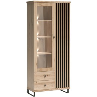 Vitrine mit 2 Türen und Glasfront CAYA