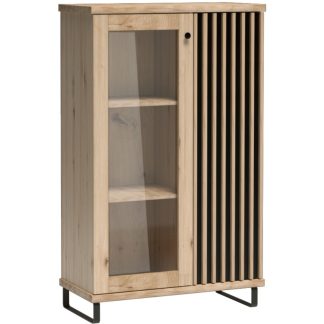 Kleine Vitrine mit 2 Türen und Glasfront CAYA