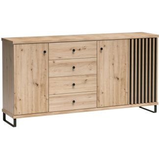 Kommode mit vier Schubladen und drei Türen CAYA